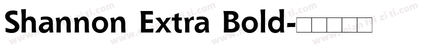 Shannon Extra Bold字体转换